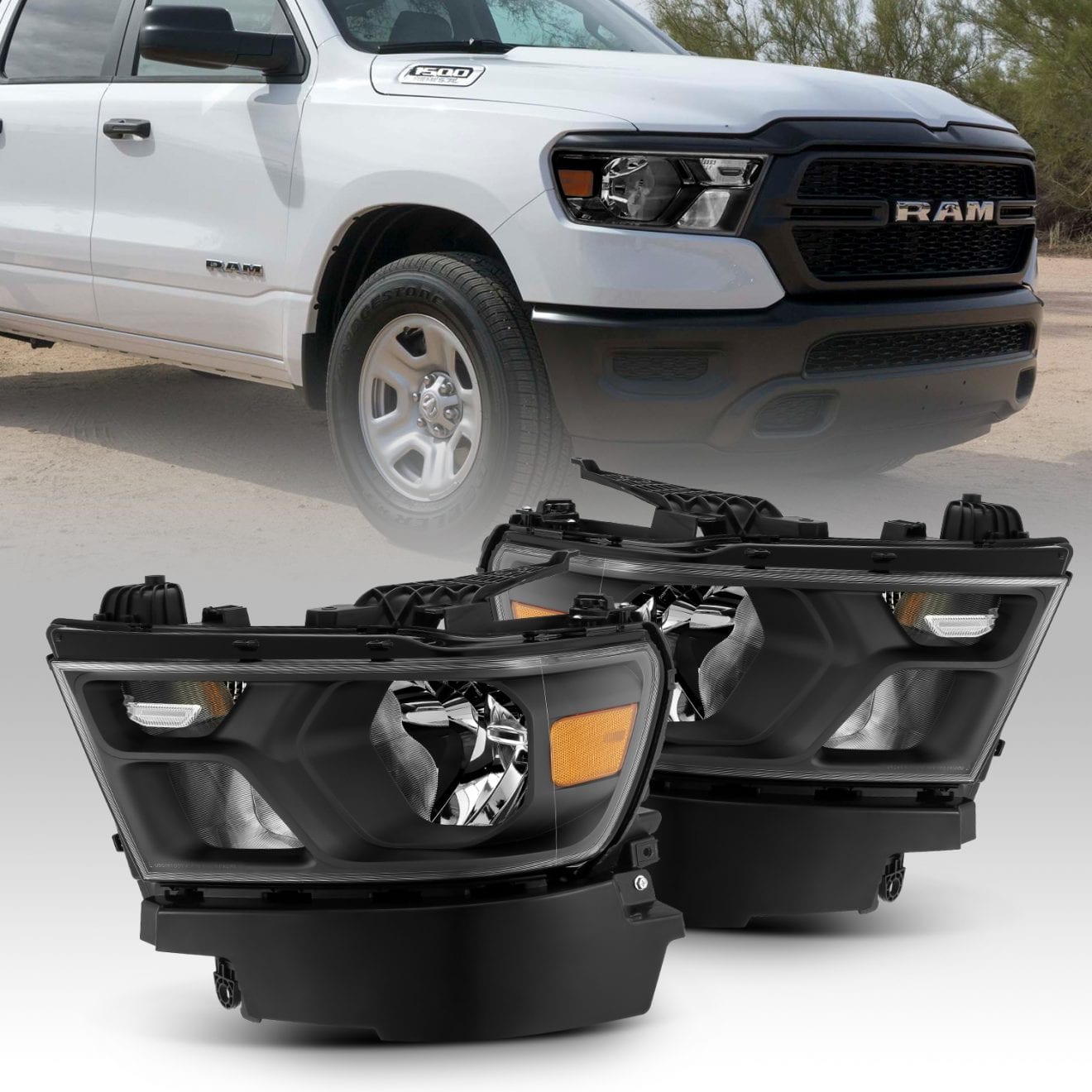 AlphaRex LUXX-Series Headlights Dodge Ram 1500HD (06-08) | SRT-10/SLT/SPORT (880535)